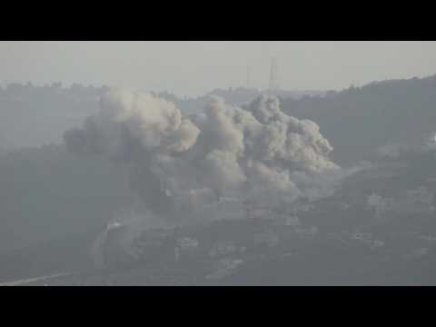 Smoke billows after Israel, Hezbollah exchange fire
